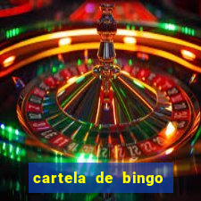 cartela de bingo cha de panela